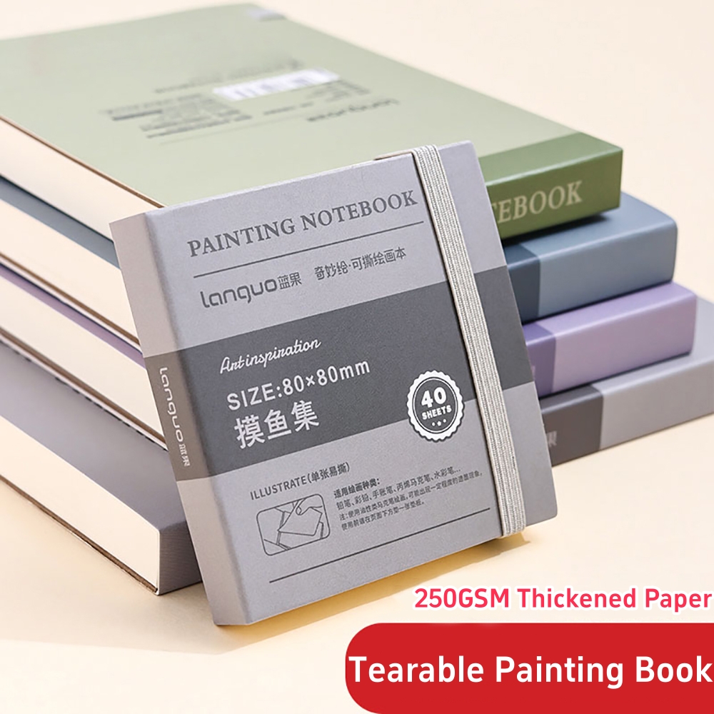 Photography Book - 40장 휴대용 드로잉 스케치북 두꺼운 흰색